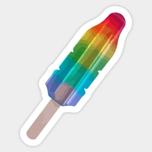 Rainbow Rocket Popsicle Sticker